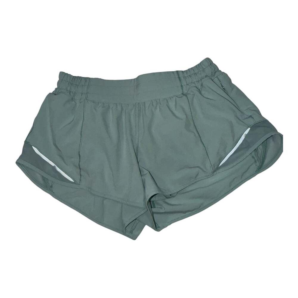 Lululemon Hotty Hot Shorts Low-Rise 4” Sage Green Size 8 Regular